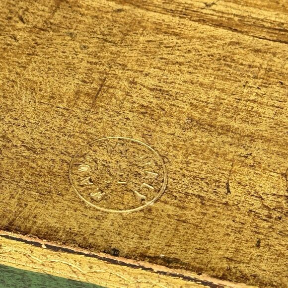 Vintage Florentine Tissue Box Green & Gold Gilt Gild Gilded Made in Italy - Picture 7 of 10